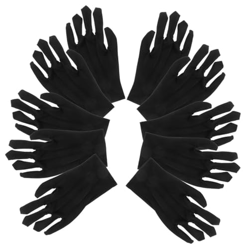MAGICLULU 5 Paare Handschuhe wiederverwendbare Funger für Männer Frauen weiche dehnbare Fäustlinge Multifunktionshandschuh Schmuckhandschuh Silberner Inspektionshandschuh Polyester Schwarz MAGICLULU 5 Paare Handschuhe wiederverwendbare Funger für Männer Frauen weiche dehnbare Fäustlinge Multifunktionshandschuh Schmuckhandschuh Silberner Inspektionshandschuh Polyester Schwarz von MAGICLULU