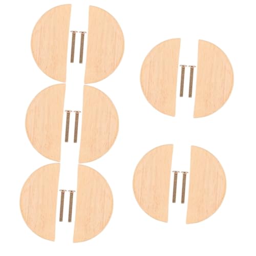 MAGICLULU 5 Paare Holz Schubladengriff Kreative für Möbel Schrank und Küche Langlebige Holzgriffe Stilvolles Design für Einfache Handhabung und Einzigartigen MAGICLULU 5 Paare Holz Schubladengriff Kreative für Möbel Schrank und Küche Langlebige Holzgriffe Stilvolles Design für Einfache Handhabung und Einzigartigen von MAGICLULU