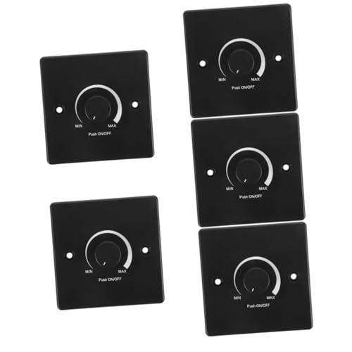 MAGICLULU 5 Stück 12V Dimmschalter Dimmer schwach schreibtischlampe Wohnmobil Lichtschalter Stk Schwarz von MAGICLULU