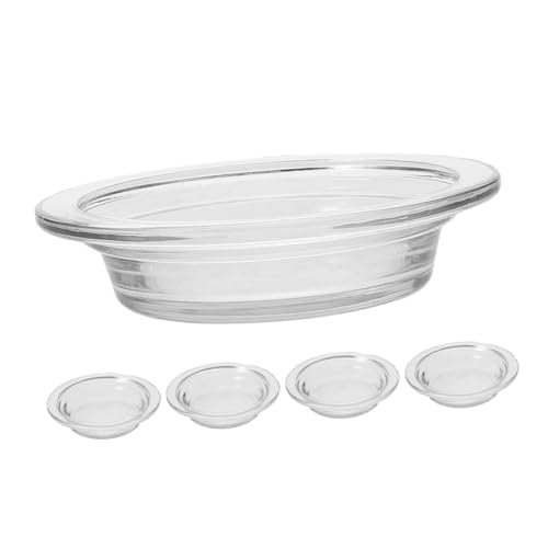 MAGICLULU 5 Stück Glasschale Für Aromatherapie Ätherische Öle Glasschale Für Ätherische Öle Für Ölwärmer Kerzenwärmerschale Aromadiffusor Tablett Wachsschmelzwärmer von MAGICLULU