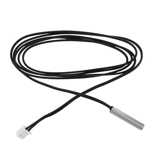 MAGICLULU 5 Stück Ntc Thermistor Temperatursensor Wasserdichter Temperaturfühler mit Kabel für Präzise Temperaturüberwachung Industrieanwendungen von MAGICLULU