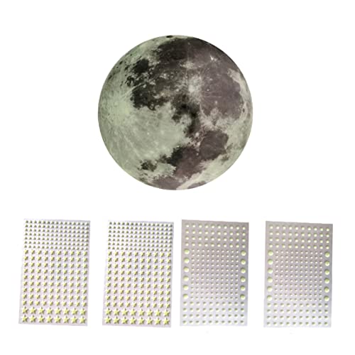 MAGICLULU 5 Stück Selbstklebende Leuchtende Wandsticker Mond und Sterne Fluoreszierender Mond Sterne Kreative Wanddekoration für Kinderzimmer Diy Nachtlichter für Gemütliche MAGICLULU 5 Stück Selbstklebende Leuchtende Wandsticker Mond und Sterne Fluoreszierender Mond Sterne Kreative Wanddekoration für Kinderzimmer Diy Nachtlichter für Gemütliche von MAGICLULU