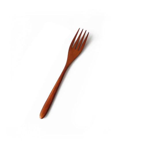 MAGICLULU 5stücke Holzgabeln Für Obst Handgemacht Japanischer Stil Leichtgewichtig Langlebig Sauber Praktisch Warmes Seifenwasser Waschen Spülmaschinenfest von MAGICLULU