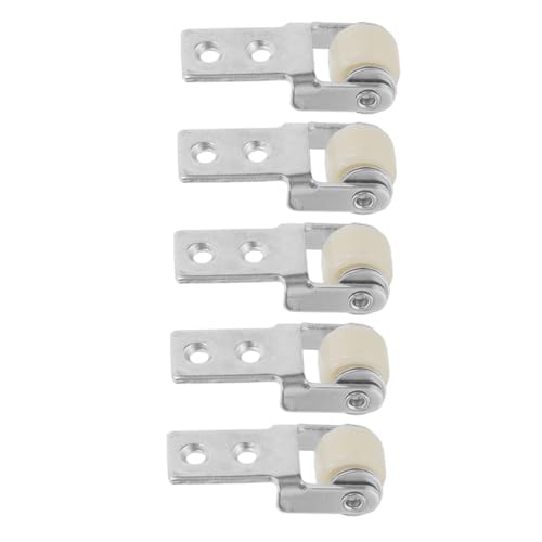 MAGICLULU 5 Stück Teiliges Möbel Weißem Nylon Geräuschreduzierende Verschleißfeste Möbelrollen für Esstische Schränke und Kleiderschränke Sanft Gleitende Türrollen für Einfache von MAGICLULU