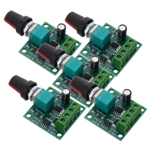 MAGICLULU 5 Stück Teiliges Pwm Dc Motor Drehzahlregler mit Einstellbarer Geschwindigkeit und Benutzerfreundlichem Schalter für Präzise Motorsteuerung und Verbesserte Arbeitseffizienz von MAGICLULU