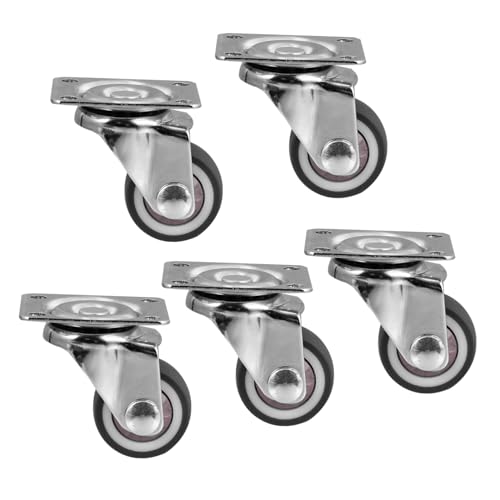 MAGICLULU 5 Stück Tpr Schwerlastrollen Stühle Ersatzrollen Leise Drehbar Hohe Tragkraft Für Möbel und Geräte MAGICLULU 5 Stück Tpr Schwerlastrollen Stühle Ersatzrollen Leise Drehbar Hohe Tragkraft Für Möbel und Geräte von MAGICLULU