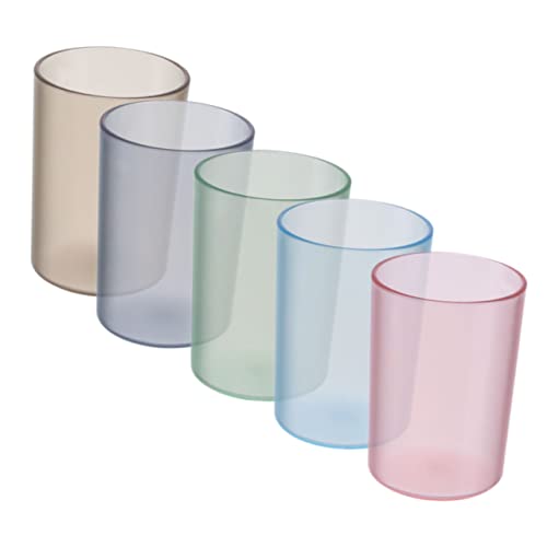 MAGICLULU 5stücke Zahnbürstenbecher Aus Plastik Badezimmerbecher Für Zahnputzbehälter Reisebecher Mit Zahnpastahalter Badezimmer-aufbewahrungsbecher Als Badezimmerzubehör MAGICLULU 5stücke Zahnbürstenbecher Aus Plastik Badezimmerbecher Für Zahnputzbehälter Reisebecher Mit Zahnpastahalter Badezimmer-aufbewahrungsbecher Als Badezimmerzubehör von MAGICLULU