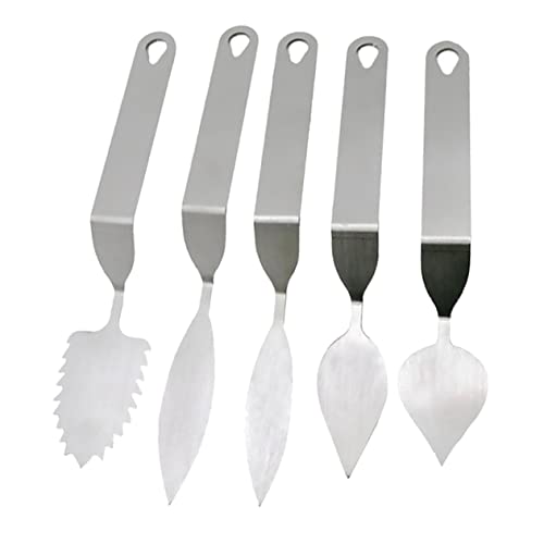MAGICLULU 5stücke Schokoladenspatel Für Schokoladenformen Und Mousse-kuchen-backwerkzeug Mit Kleinen Und Großen Federn Sowie Runden Und Gezahnten Blättern Aus Hochwertigem Material MAGICLULU 5stücke Schokoladenspatel Für Schokoladenformen Und Mousse-kuchen-backwerkzeug Mit Kleinen Und Großen Federn Sowie Runden Und Gezahnten Blättern Aus Hochwertigem Material von MAGICLULU