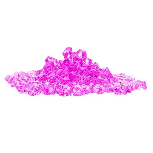MAGICLULU 500 Stück Simulation Zerbrochener Eiswürfel Streich Felsen Fälschung Vase Zerquetscht Eiskübel Für Partys Künstlich Klein Mit Gefälscht Fotografie-Requisiten Acryl Rosy von MAGICLULU