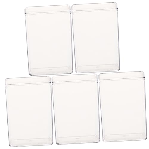 MAGICLULU 5Er-Packung Speicherschrank Figur Vitrine Anzeige Schaukästen Showcase Lagerung Puppe Modell Vitrine Miniatur -Vitrine kleine Vitrine für Sammlerstücke das Haustier Transparent von MAGICLULU