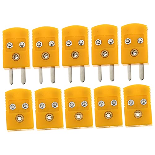 MAGICLULU 5Sätze Thermoelementadapter Stecker Buchse Zuverlässige Verbindung für Digitale Thermometer Einfache Installation für Luft und Gasüberwachung von MAGICLULU