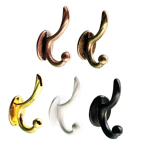 MAGICLULU 5St Mini Haken Miniatur Kleiderhaken Metallklammern wall hooks wandverkleidung Möbel Wohnkultur Puppe Mini-Haken Wandmontierte Mini-Haken Spielzeug kleine Kleidung Vorhang Modell von MAGICLULU