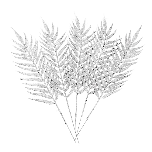 MAGICLULU 5Stücke Weihnachten Glitzerblätter Dekorative Künstliche Für Baumdekoration Zubehör Für Festliche Anlässe Party Und Wohnraumdekoration MAGICLULU 5Stücke Weihnachten Glitzerblätter Dekorative Künstliche Für Baumdekoration Zubehör Für Festliche Anlässe Party Und Wohnraumdekoration von MAGICLULU