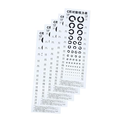 MAGICLULU 6 Blätter C Sehtafel Standard Augenuntersuchung Präzises Visuelles Testdiagramm für Zuhause Einfache Anwendung Klare Hilfsmittel für Sehtests MAGICLULU 6 Blätter C Sehtafel Standard Augenuntersuchung Präzises Visuelles Testdiagramm für Zuhause Einfache Anwendung Klare Hilfsmittel für Sehtests von MAGICLULU