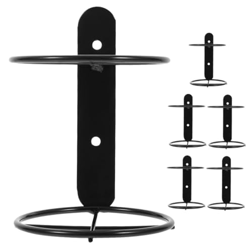 MAGICLULU 6 Stück An der Wand befestigtes Weinregal Einzelweinflaschendisplay Cocktail-Präsentationsständer zur Aufbewahrung von Getränken Getränkeregal Flaschenregal Eisen Schwarz MAGICLULU 6 Stück An der Wand befestigtes Weinregal Einzelweinflaschendisplay Cocktail-Präsentationsständer zur Aufbewahrung von Getränken Getränkeregal Flaschenregal Eisen Schwarz von MAGICLULU