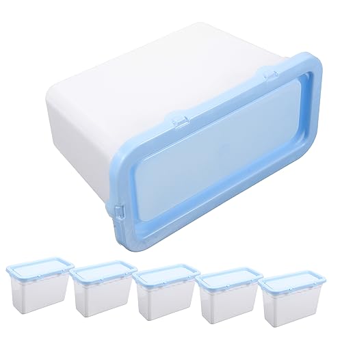 MAGICLULU 6 Stück Aufbewahrungsbox für Waschpulver und Waschperlen Stapelbar Großer Fassungsvermögen Glatter Leicht zu Reinigender Oberfläche Platzsparend für Bad und Waschraum von MAGICLULU