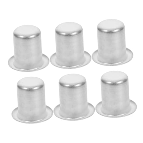 MAGICLULU 6stücke Metall Kerzenhalter Mit Tropfschutz Wiederverwendbare Kerzeneinsätze Für Stabkerzen Und Teelichter Silber Für Hochzeiten Und Tischdekoration MAGICLULU 6stücke Metall Kerzenhalter Mit Tropfschutz Wiederverwendbare Kerzeneinsätze Für Stabkerzen Und Teelichter Silber Für Hochzeiten Und Tischdekoration von MAGICLULU