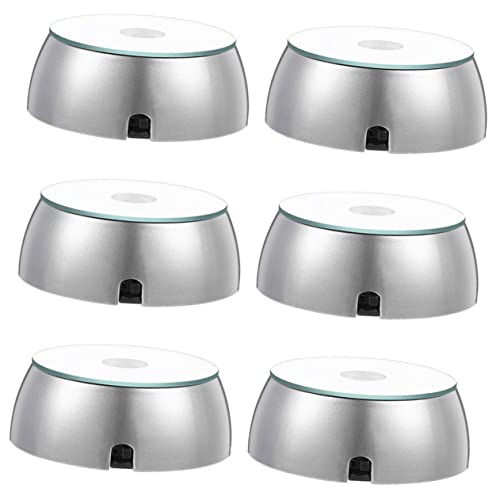 MAGICLULU 6 Stück LED Lichtsockel für Kristall und Acrylkunstwerke Beleuchteter Displayständer mit Bunten Leds für Schmuck und Sammlerstücke zur Dekoration MAGICLULU 6 Stück LED Lichtsockel für Kristall und Acrylkunstwerke Beleuchteter Displayständer mit Bunten Leds für Schmuck und Sammlerstücke zur Dekoration von MAGICLULU