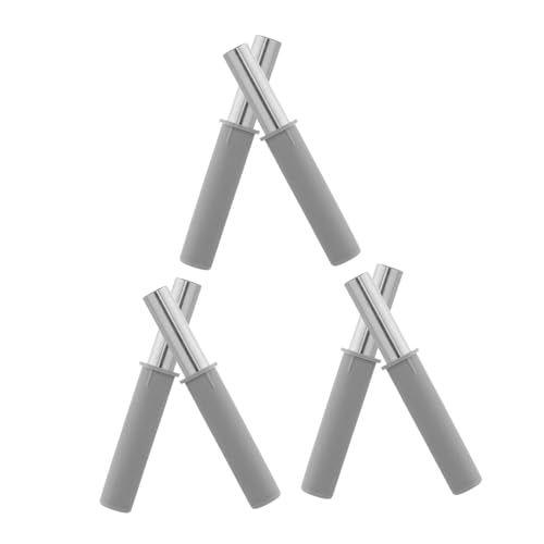 MAGICLULU 6 Stück Mülleimer-Dämpfer Hydrauliköl -Druckpufferdämpfer für Schranktüren Schrank-Soft-Close-Dämpfer Hydraulikdämpfung Möbeltür Kabinett näher Rostfreier Stahl Grau von MAGICLULU