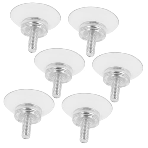 MAGICLULU 6 Stück PVC-Sauger Tischsauger aus Glas Saugnäpfe mit Schrauben Saugnapf Aufhänger kleine Saugnäpfe für Glas kleine Saugnapfhaken für Fenster Metall Transparent MAGICLULU 6 Stück PVC-Sauger Tischsauger aus Glas Saugnäpfe mit Schrauben Saugnapf Aufhänger kleine Saugnäpfe für Glas kleine Saugnapfhaken für Fenster Metall Transparent von MAGICLULU