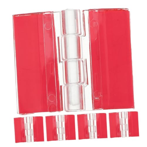 MAGICLULU 6 Stück Selbstklebende Acrylscharniere Transparentes Design für DIY Projekte Möbelreparaturen und Aufbewahrungsboxen Stark Haftend Flexibles Umblättern von MAGICLULU