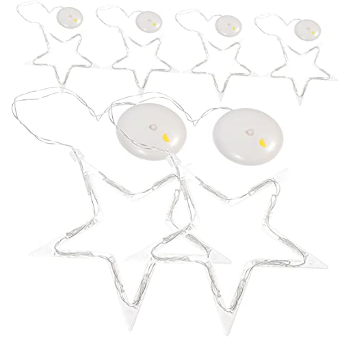MAGICLULU 6 Stück Teilig LED Hängelichter mit Saugnapf Sternförmige Weihnachtsbeleuchtung Warmweißes für Hochzeit Zimmer Fenster und Party Einfach zu Befestigen Vielseitige Weihnachtsdeko MAGICLULU 6 Stück Teilig LED Hängelichter mit Saugnapf Sternförmige Weihnachtsbeleuchtung Warmweißes für Hochzeit Zimmer Fenster und Party Einfach zu Befestigen Vielseitige Weihnachtsdeko von MAGICLULU