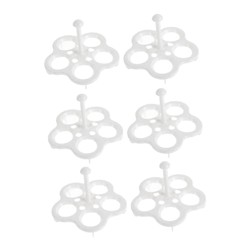 MAGICLULU 6 Stück Teiliges Hitzebeständiges Eier Dampfgarer Gestell mit Löchern Kompakter und Langlebiger Dampfkorb für Haushaltsküche Platzsparend und Geeignet für Gesundheitswasserkocher von MAGICLULU