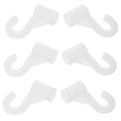 MAGICLULU 6 Stück Teiliges Kleiderstangen Halterungen Weiß Verbindungshaken für Stoffkleiderschränke Einfache Montage Stabile Garderobenstangen Halter für Schlafzimmer und von MAGICLULU