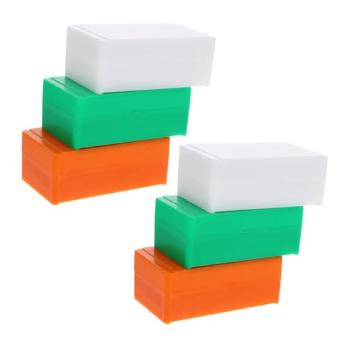 MAGICLULU 6 Stück Teiliges Mikroskop objektträger aufbewahrungsbox aus Robustem Kunststoff Tragbar Schützender Diaspeicher für Labor Schule und Farblich Sortierte Slide Organizer für von MAGICLULU