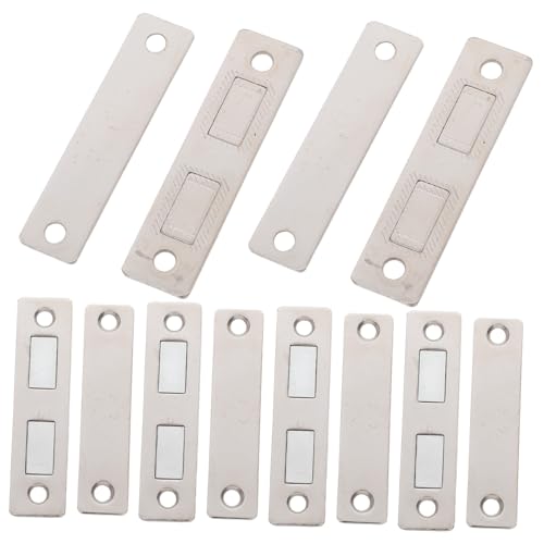 MAGICLULU 6 Stück Teiliges Unsichtbarer Magnetschnäpper aus Edelstahl Ultra Dünner Verdeckter Türmagnet mit Starker Haftkraft bis Magnetischer Schrankverschluss für Küchen Kleiderschränke MAGICLULU 6 Stück Teiliges Unsichtbarer Magnetschnäpper aus Edelstahl Ultra Dünner Verdeckter Türmagnet mit Starker Haftkraft bis Magnetischer Schrankverschluss für Küchen Kleiderschränke von MAGICLULU