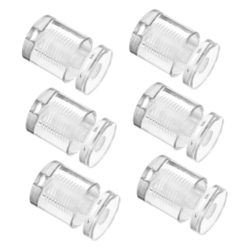 MAGICLULU 6 Stück Transparente Werbetafelschrauben Unsichtbar Montagehalterung Schrauben für Acrylschild Wandbefestigung Möbelkopf Polsterknopf Sofa Wanddeko von MAGICLULU