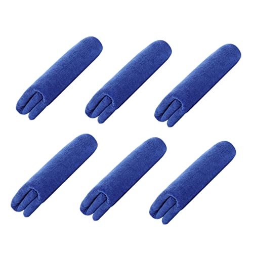 MAGICLULU 6 Teiliges Autowaschtuch Mikrofaser Reinigungstücher Autowäsche Dickes Mikrofasertuch Autowaschtuch Auto Detailing Trockentuch Auto Wischtuch Autowaschlappen Blaue von MAGICLULU
