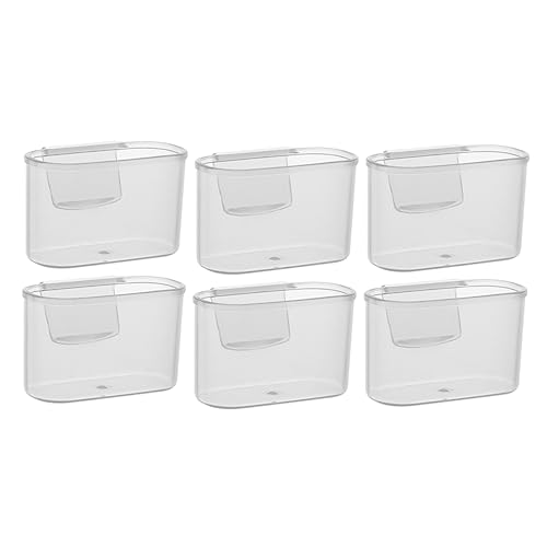 MAGICLULU 6stücke Kleiner Kühlschrank Organizer Kasten Gefrierschrank Tür Organizer Transparent Aus Pp Material Für Soßen Und Kleine Snacks von MAGICLULU