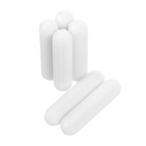 MAGICLULU 6Stücke Magnetische Rührstäbe C Form Weiß für Magnetmischer für Chemie und Biologielabore Langlebig und Effizient Flüssigkeitsmischung von MAGICLULU