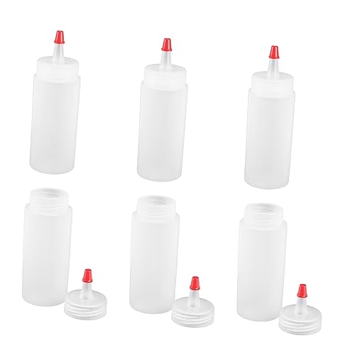 MAGICLULU 6stücke Quetschflaschen Aus Kunststoff Multi-funktionale Dosierflaschen Für Flüssigkeiten Kleber Und Leicht Zu Reinigen Hitzebeständig von MAGICLULU