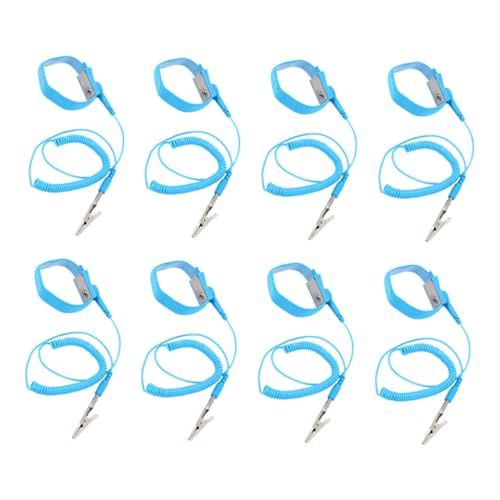 MAGICLULU 8 Stück Antistatische Handgelenkbänder Verstellbare Erdungsarmbänder für Statische Elektrizität Schutz für Empfindliche Elektronik und Pc Bau Ergonomisches Design mit Kabel MAGICLULU 8 Stück Antistatische Handgelenkbänder Verstellbare Erdungsarmbänder für Statische Elektrizität Schutz für Empfindliche Elektronik und Pc Bau Ergonomisches Design mit Kabel von MAGICLULU