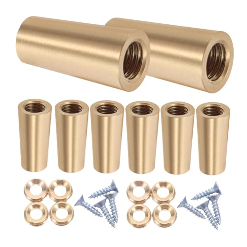 MAGICLULU 8 Stück Reine Messing Füße Höhe Verjüngt Poliert Antirutsch Schneidebrett Riser Pad Möbelstützen Schmuckschatullen Untersetzer Füße für Küchen Wohnmöbel MAGICLULU 8 Stück Reine Messing Füße Höhe Verjüngt Poliert Antirutsch Schneidebrett Riser Pad Möbelstützen Schmuckschatullen Untersetzer Füße für Küchen Wohnmöbel von MAGICLULU