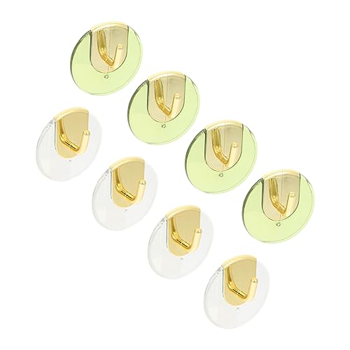 MAGICLULU 8 Stück Runde Wandhaken Vielseitige Selbstklebende Haken für Jacken Handtücher Badezimmer Transparentes Design Grün Robust und Platzsparend MAGICLULU 8 Stück Runde Wandhaken Vielseitige Selbstklebende Haken für Jacken Handtücher Badezimmer Transparentes Design Grün Robust und Platzsparend von MAGICLULU