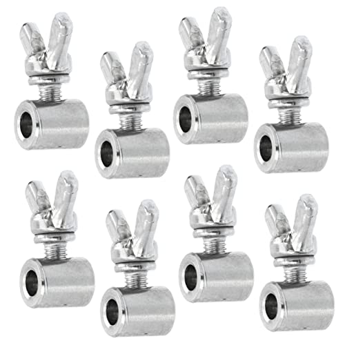 MAGICLULU 8 Stück Teiliges Edelstahl Drahtseilklemmen für Stahlseil Rostfreie Schraubklemmen zur Sicheren Befestigung von Drahtseil Langlebige Seilklemmen für Vielseitige Anwendungen von MAGICLULU