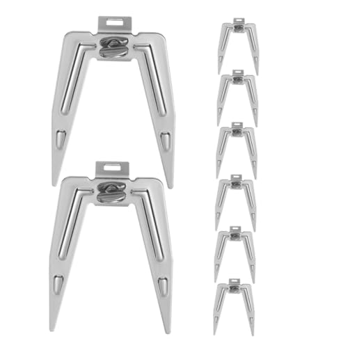 MAGICLULU 8 Stück Teiliges Edelstahl Rotisserie Drehspieß Gabelset mit Schrauben Hitzebeständig für Grill Airfryer Ofen Profi Grillgabeln für Brathähnchen Bbq Küche Picknick Camping MAGICLULU 8 Stück Teiliges Edelstahl Rotisserie Drehspieß Gabelset mit Schrauben Hitzebeständig für Grill Airfryer Ofen Profi Grillgabeln für Brathähnchen Bbq Küche Picknick Camping von MAGICLULU