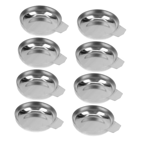 MAGICLULU 8 Stück Teiliges Edelstahl Waagschalen Gebogenem Ausguss für Präzises Dosieren Digitale Wiegeschalen für Schmuck Labor Feinstoffe Flüssigkeiten Kompakt und Benutzerfreundlich von MAGICLULU