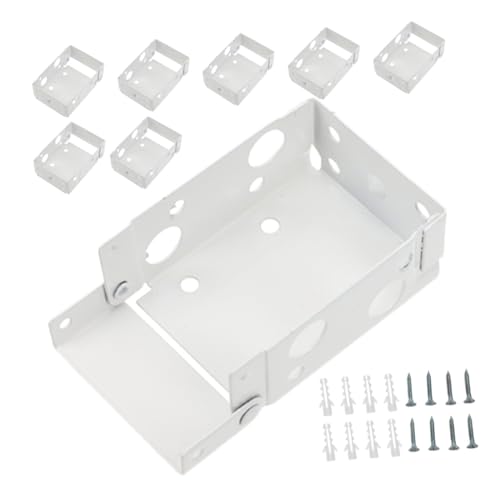 MAGICLULU 8 Stück Teiliges Fensterrollo Montagehalterungen Robuste Halter für Horizontale Jalousien Einfache Installation Verdeckte Befestigung für Schlafzimmer und Wohnzimmer Langlebige von MAGICLULU