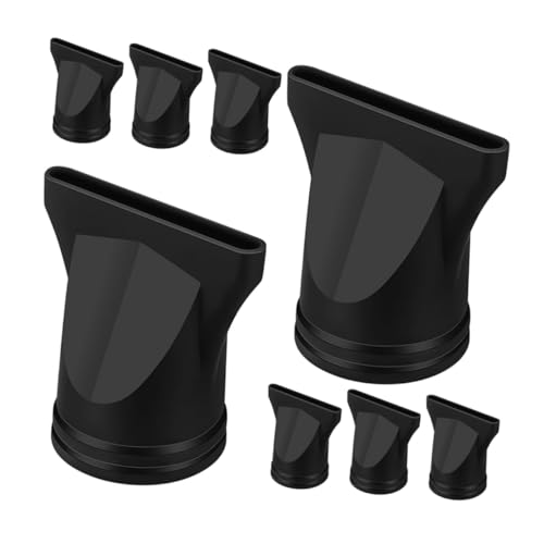 MAGICLULU 8 Stück Teiliges Haartrockner Düsen aus Kunststoff Universeller Föhnaufsatz mit Flacher Trocknungsdüse Schnelles Styling und Effiziente Luftkonzentration Passend für Haartrockner von MAGICLULU