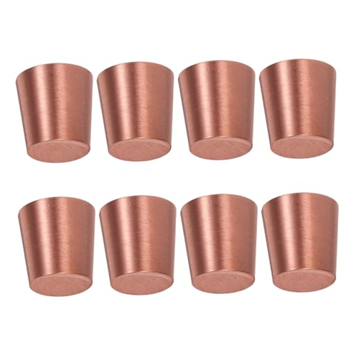 MAGICLULU 8 Stück Teiliges Messing Möbel Füße für Holztabletts Geformte Polierte Antirutsch-Basis für Schmuckkästen Schneidebretter und Möbel Stilvoll Langlebig Leicht zu Reinigen von MAGICLULU