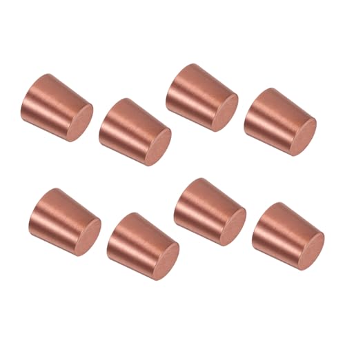 MAGICLULU 8 Stück Teiliges Messing-fußset für Holztabletts mit Anti-rutsch-Funktion Kegelförmige Möbelbeine Polierte Kupferfüße für Schmuckkästen Holzboxen Tische und Sofas von MAGICLULU