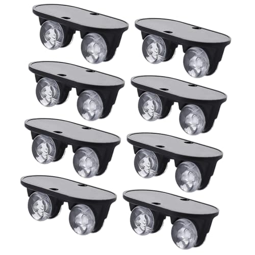 MAGICLULU 8 Stück Teiliges Selbstklebende Aufbewahrungsboxen Geräuschlose Transportrollen Einfach zu Befestigende Klebe pulley für Kunststoffbehälter Mülleimer und Möbel von MAGICLULU