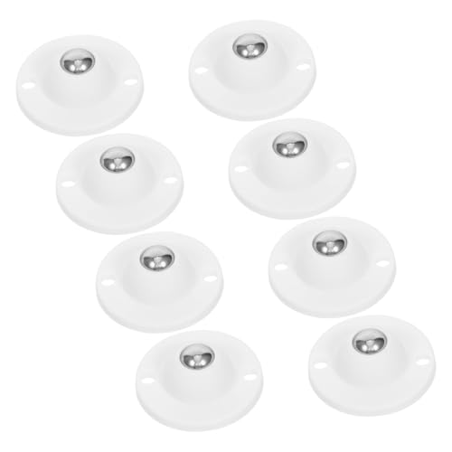 MAGICLULU 8 Stück Teiliges Selbstklebende Möbelrollen für Aufbewahrungsboxen und Mülleimer Drehbare Stahlkugellager Praktische für Schränke und Kleine Möbel Einfache Montage von MAGICLULU