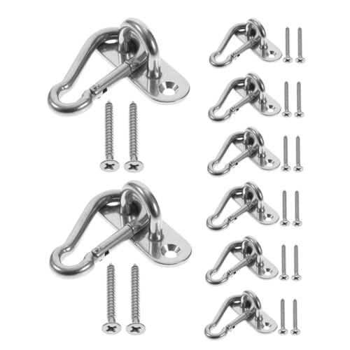 MAGICLULU 8 Stück Teiliges Set U Förmiger Haken mit Schrauben Robuste Deckenhaken für Hängematten Yogaseile Hängekörbe und Rattanstühle Schnelle Montage Belastbar und Langlebig MAGICLULU 8 Stück Teiliges Set U Förmiger Haken mit Schrauben Robuste Deckenhaken für Hängematten Yogaseile Hängekörbe und Rattanstühle Schnelle Montage Belastbar und Langlebig von MAGICLULU