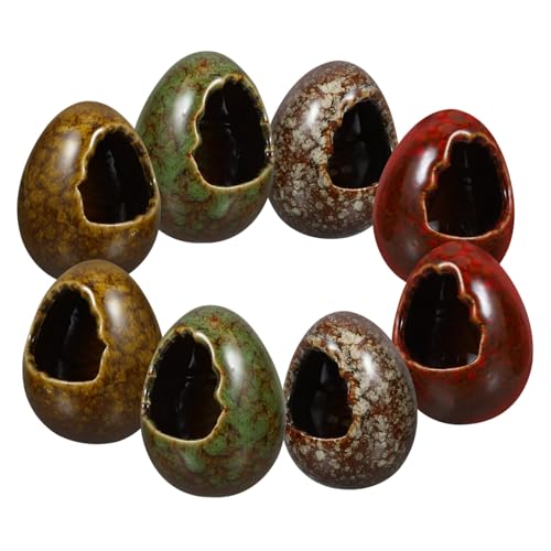 MAGICLULU 8 Stück Vasenverzierungen Aus Keramik Einmachgläser Behälter Für Trockeneis Trockeneisbehälter Behälter Im Japanischen Stil Blumenvase Praktischer Trockeneisbecher von MAGICLULU