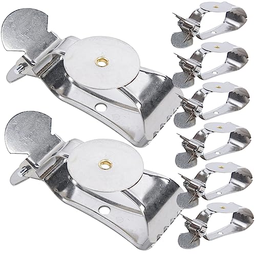 MAGICLULU 8 Stücke Metall Vorhang Holdbacks Gardinen Raffhalter Clips Starke Klemme Kraft Einfach Decor von MAGICLULU